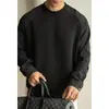 [Liquidação/Sem Devoluções e Trocas] Moletom Casual Retro com Manga Caída Masculino Pulôver Curto Camisa Básica