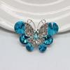 Kwai Sha aleación transfronteriza completo diamante brillante cristal moca mariposa diy funda para teléfono móvil agujero zapatos hebilla de zapato accesorios al por mayor