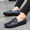 Zapatos de Hombre Transfronterizos, Zapatos sin Cordones, Zapatos Casuales sin Cordones para Conducir de Hombre, Zapatos de Cuero Talla Extra Grande, Mocasines de Comercio Exterior para Hombre