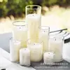 Portavelas de borosilicato alto personalizado, transparente, estilo europeo, para aromaterapia, para bodas y restaurantes.
