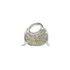 Bolso de noche de moda europeo y americano, mini bolso de diseño exclusivo para lápiz labial y auriculares, monedero, bolso de cadena versátil con pliegues elegante