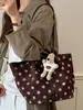 Bolso Tote Grande de Gran Capacidad Shuai Mijia para Mujer, Colección Otoño Temprano 2026, Bolso de Hombro Casual de Lunares a la Moda para el Trabajo