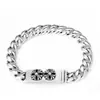 Nuevo y elegante pulsera de cruz para hombres a la moda, colección de pulseras vintage hechas a mano de alta gama europeas y americanas, directo del fabricante