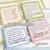 Notas Adhesivas Estilo Ins de Aspecto Sofisticado Notas Adhesivas de Tinta Salpicada Crema Plan de Estudio Memo Se Pueden Escribir Notas Adhesivas