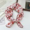 68 Algodón y Lino Estilo Coreano Pañuelo Cuadrado Pequeño para Mujer Primavera y Otoño Versátil Suave Transpirable Protección para el Cuello Pañuelo Fino Decorativo Pañuelo Pequeño