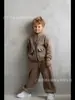 Conjunto de Ropa de Otoño para Niños y Niñas 2025 Nuevo de Moda Estilo Urbano Sudadera Ropa Deportiva Infantil Conjunto de Dos Piezas