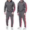 2026 Simples Transfronteiriço Outono e Inverno Novo Estilo Masculino Juventude Corrida Casual Roupa Esportiva Terno Jaqueta Moletom Traje Esportivo