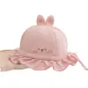 Chapéu de Bebê Estilo Fino Primavera e Outono Chapéu Balde Princesa para Recém-Nascidos Proteção Solar Viseira Chapéu Balde Ajustável para Bebê Menina