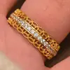 Anillo para Mujer Microincrustado con Borde de Encaje, Diseño Abierto, Anillo de Monedas de Dinero y Cobre, Lujo Ligero Estilo Chino