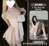 Gato Nocturno Lencería Sexy Moño Rosa Estilo de Tres Puntos Tentación de Deseo Puro Malla Transparente Diseño que no se quita Qqny