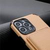 Adecuado para Funda de Teléfono Móvil Iphone17Pro, Dos en Uno con Patrón de Fibra de Carbono y Soporte Magnético para Tarjetas, Funda Protectora 16/15Promax