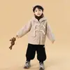 Casaco de Lã para Meninos Dupla Face de Fleece Bebê Novo Estilo 2026 Roupas Infantis Elegante Moderno Casaco de Lã com Capuz para Meninas