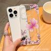 Design Floral Simples e Fresco Adequado para Capa de Celular Apple 15/16 iPhone 11/12/13 Promax Anti-Queda 14/17