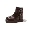 Botas para Niña 2026 Otoño/Invierno Botas de Media Caña Infantiles Botas de Moda Zapatos de Princesa Bota para Niña Pequeña. Botas Individuales Martens Estilo Británico
