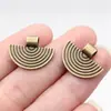 21X16Mm 1,45g Multicor DIY Acessórios para Colar Pulseira Contas Perfuradas em Formato de Leque