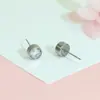 Pendientes de circón blanco para mujer, pequeños, de moda, con incrustaciones de circón, pendientes para mujer, estilo frío, pendientes para el cartílago del oído, venta al por mayor