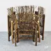 Produtos de bambu tela de cerca de bambu cerca pequena cerca de bambu roxo suporte de tela mesa de chá japonesa decoração criativa para jardinagem enfeites