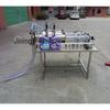 Máquina de enchimento automático de pasta e líquido de cabeça dupla máquina de embalagem automática de detergente pequena máquina de enchimento de garrafas de bebida a pistão