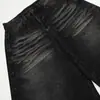 Marca de moda Jiayiku Otoño 2025 Nuevos Pantalones Jeans de Pierna Ancha Sueltos Estilo Retro Americano Scimitar para Hombres y Mujeres