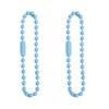 Cadena de metal de 12 cm con cuentas de color caramelo, accesorios de joyería para hacer tú mismo, etiqueta, cadena de cuentas, llavero, colgante, material