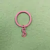 Llavero de color 30mm anillo plano pintado con anillo cerrado accesorios de joyería anillo plano para llaves con cadena accesorios hechos a mano