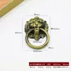 Manija de Cabeza de León Antigua de Aleación Estilo Europeo, Anillo Tirador Clásico Vintage para Puerta de Mueble, Manija Retro de un Solo Agujero