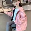 Ropa de Abrigo para Niñas Primavera y Otoño 2025 Nuevo Estilo Infantil Chaquetas de Otoño para Niñas Pequeñas Tops Casuales Reversibles