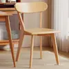 Silla de comedor de madera maciza, mesa y sillas de comedor de estilo moderno simple, silla de madera maciza, taburete simple para el hogar, silla de comedor con respaldo, Luis