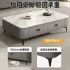Mesa de Centro Hogar Sala de Estar Lujo Ligero Apartamento Pequeño Nuevo Tablero de Mesa de Vidrio Templado Simple Sensación de Alta Gama Mueble de TV