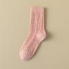 Calcetines de Cachemira para Mujer, Otoño e Invierno, de Media Pantorrilla, Forrados de Felpa, Engrosados, Cálidos, Color Sólido, Calcetines Slouch de Lana, Calcetines Largos Gruesos, Calcetines de Maternidad para Mujer