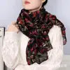 Popular Bufanda de Algodón y Lino de 180*90cm para Madres, Elegante Bufanda de Seda, Bufanda de Gasa Cálida para Otoño e Invierno, Protector de Cuello, Bufanda para el Cuello, Chal de Protección Solar