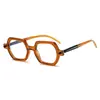 Gafas de sol de montura pequeña irregulares de moda Estilo Retro Europeo y Americano Gafas de sol para celebridades de internet Estilo callejero Versátiles Antiluz azul Gafas sin graduación