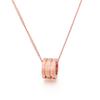 Estilo coreano Novo Aço Titânio Pequeno Barboso Cintura Clavícula Colar Elegante Elegante Pingente de Zircão Colar Simples Feminino