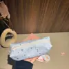 Estilo Coreano Ins Viento Estrella Estuche para Lápices Alta Apariencia Niñas Gran Capacidad Estudiante Estudiante de Secundaria Caja Portátil para Lápices Caja de Papelería