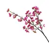 Flores Artificiais de Alta Qualidade com Hastes Curtas, Flor de Pessegueiro e Flor de Cerejeira em Tecido de Seda, Flores Artificiais para Decoração de Casa, Arranjos Florais para Mesa de Jantar da Sala de Estar, Buquês de Flores