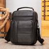Bolsa Transversal Vertical Margaret em Couro Genuíno Bolsa de Ombro Casual de Alta Qualidade Couro de Vaca Bolsa de Ombro Masculina Marca da Moda