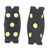 Crampones de hielo invisibles cubrezapatos transparentes antideslizantes de 5 dientes para escalar nieve al aire libre de invierno para niños y niñas carretera antideslizantes crampones de hielo