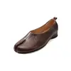 Zapatos de Piel de Vaca de Primera Capa con Punta Dividida para Mujer, Bailarinas de Tacón Bajo Tipo Pezuña de Cerdo, Nuevo Estilo Primavera y Verano, Piel Genuina, Estilo Coreano, Bailarinas Cómodas de Boca Baja, Zapatos para Mujer