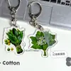 Llavero Creativo y Original de Hoja de Pomelo, Colgante Divertido para Mochila, Amuleto de Buena Suerte, Adorno Único y Divertido para Regalo de Cumpleaños