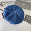 Nueva Gorra de Béisbol de Mezclilla con Cúpula y Etiqueta C para Niños y Jóvenes, Versátil, Informal, Gorra de Pintor, Estilo Japonés, Boina para Instagram, de Moda