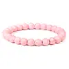 Pulsera de Piedras Naturales Mixtas de 8 mm Transfronteriza Europea y Americana para Hombres, Pulsera Elástica de Turquesa Blanca, Muy Vendida en Comercio Exterior