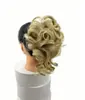 Coque de Cabelo Preguiçoso Estilo Europeu e Americano com Franja Longa Natural Fofa, Peruca de Rabo de Cavalo Fashion