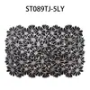 Creativo Nuevo hueco PVC Decorativo Dorado Mantel individual para comida occidental Aislamiento térmico para hotel Antideslizante Lavable Mantel individual dorado al por mayor