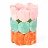 Pulsera redonda irregular de resina más vendida transfronteriza para mujer, diseño exagerado de alta gama europeo y americano, pulsera de cordón elástico al por mayor