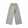 Pantalones Casuales Sueltos Perezosos y Cómodos con Caída, Pantalones de Pierna Ancha para Otoño e Invierno, Nuevos Pantalones Deportivos con Cordón Forrados de Polar, Pantalones Rectos Adelgazantes