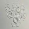 Venta Caliente Transfronteriza Bolsas de Cuerdas de Plástico Desechables, Bandas Elásticas de Goma Negras, Ligas para el Cabello al por Mayor, Bandas para el Cabello para Atar el Cabello