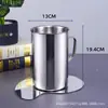 Taza medidora de acero inoxidable con escala taza medidora cantidad experimental 1000ml/500ml con escala taza medidora para té de leche café