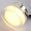 Luminária de teto LED downlight acrílico holofotes escuros luzes de varanda corredor parede de fundo da sala de estar redonda quadrada cristal