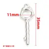 Colgante de Llave Pulido Acero Inoxidable Accesorios para Joyería DIY Collar Pulsera Bolso Acero de Titanio Accesorio que No se Desvanece Encanto