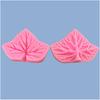 Folhas Folhas Folhas de Bordo Molde de Silicone Dobra Açúcar Chocolate Bolo Molde Decorativo